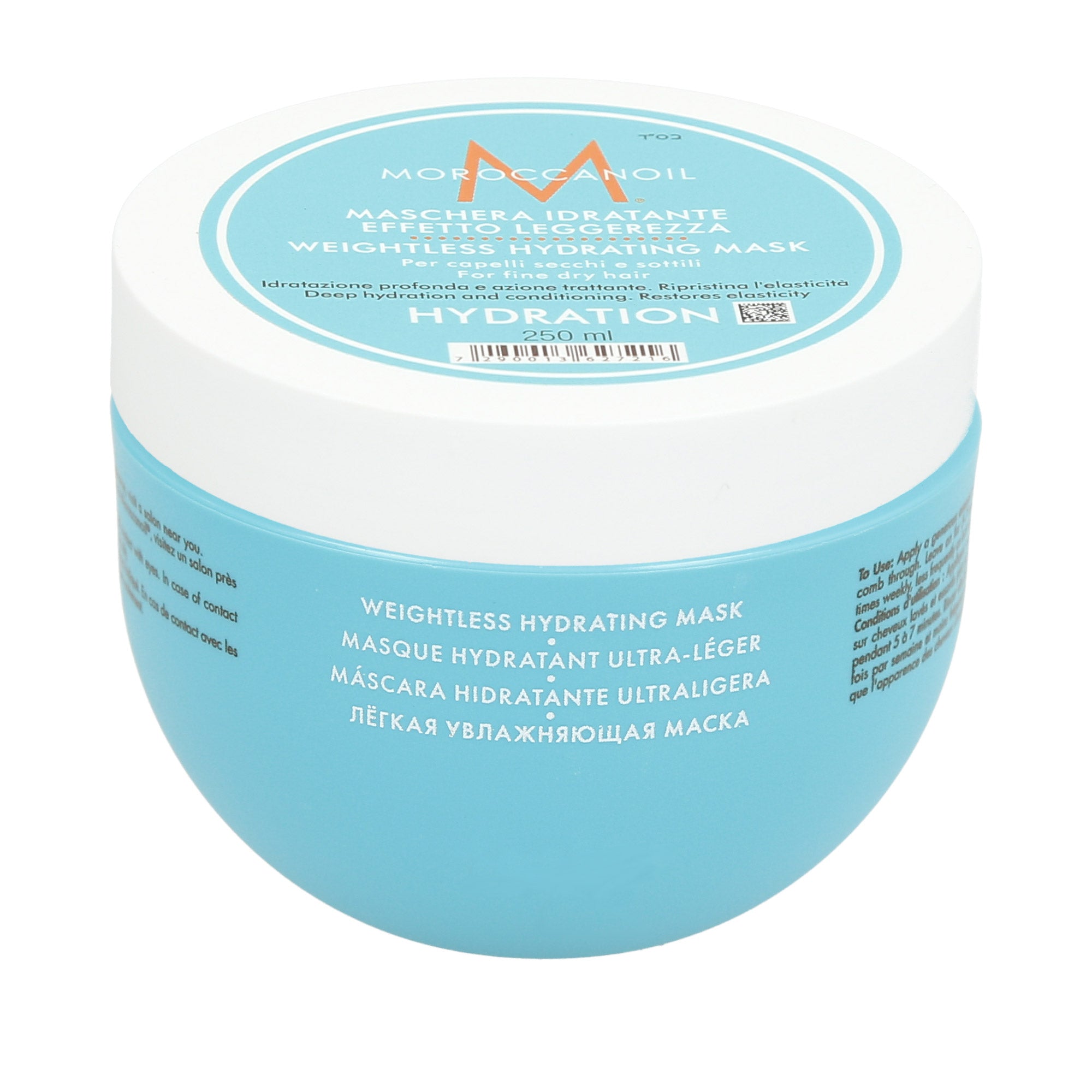 MOROCCANOIL HYDRATION Weightless Mask Maschera biologica per capelli sottili e secchi dall'effetto nutriente e idratante 250 ml