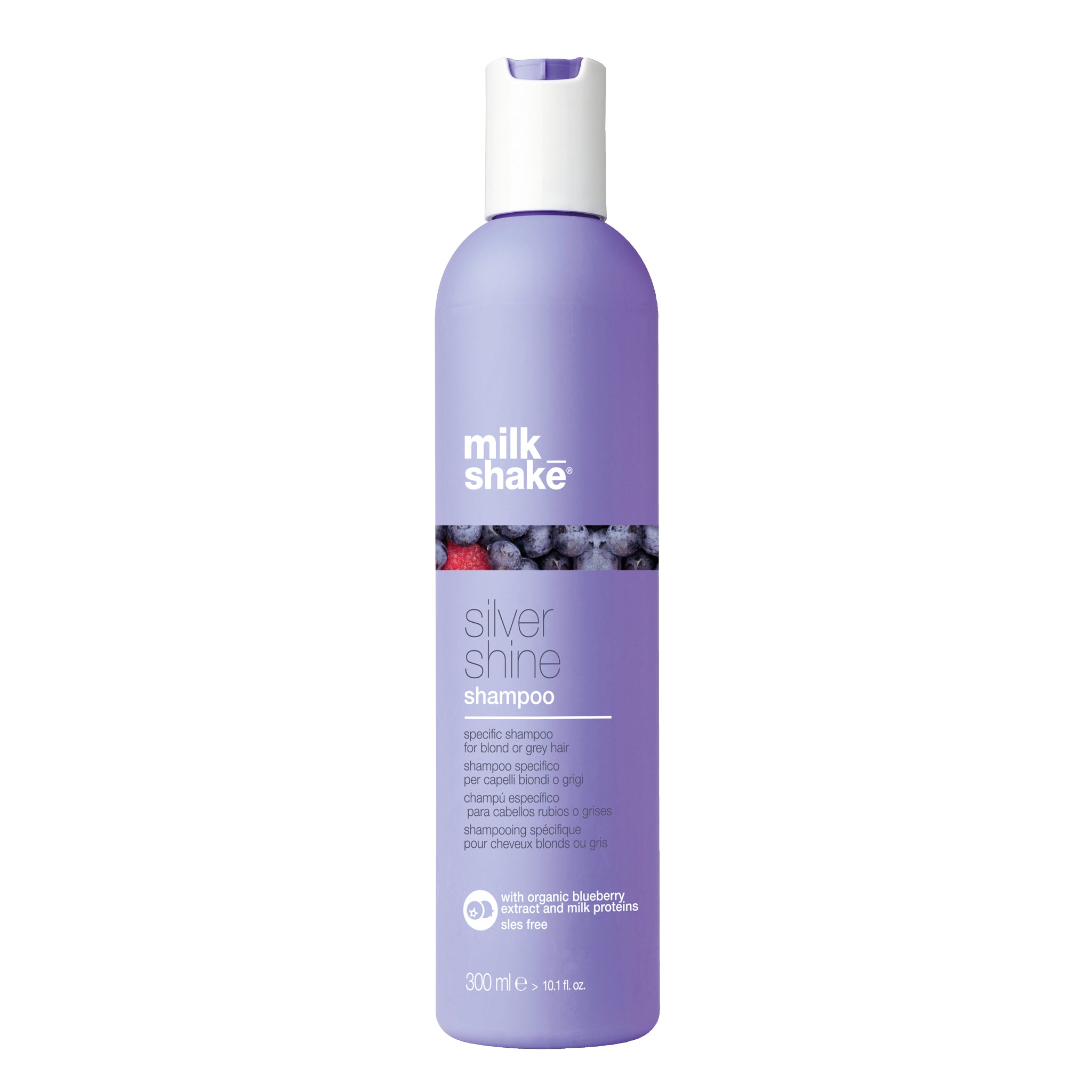 MILK SHAKE SILVER SHINE SHAMPOO Shampooing cheveux blonds ou gris 300ml
