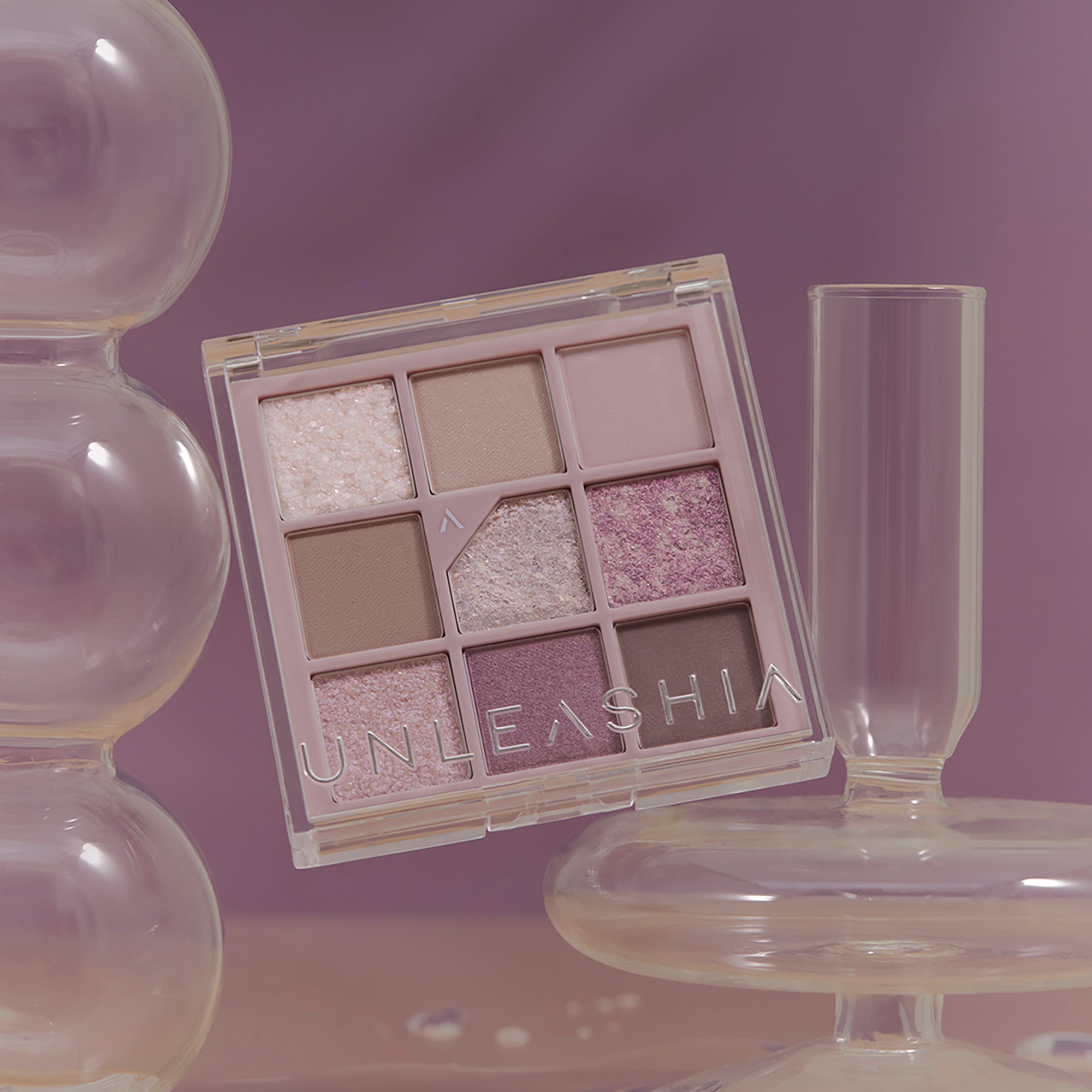 UNLEASHIA GLITTERPEDIA Palette di ombretti vegani n. 4 All of Lavender Fog 6,2 g #4