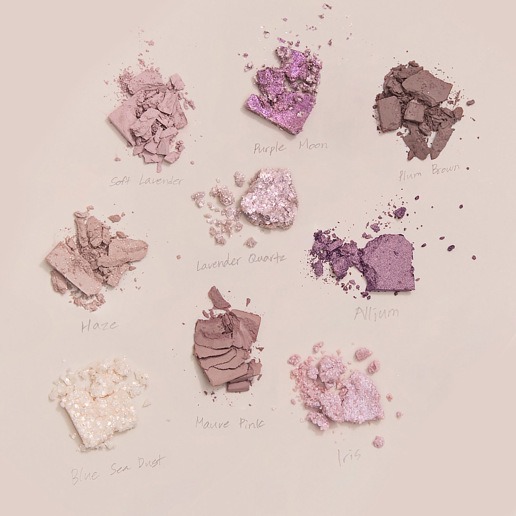 UNLEASHIA GLITTERPEDIA Palette di ombretti vegani n. 4 All of Lavender Fog 6,2 g #6