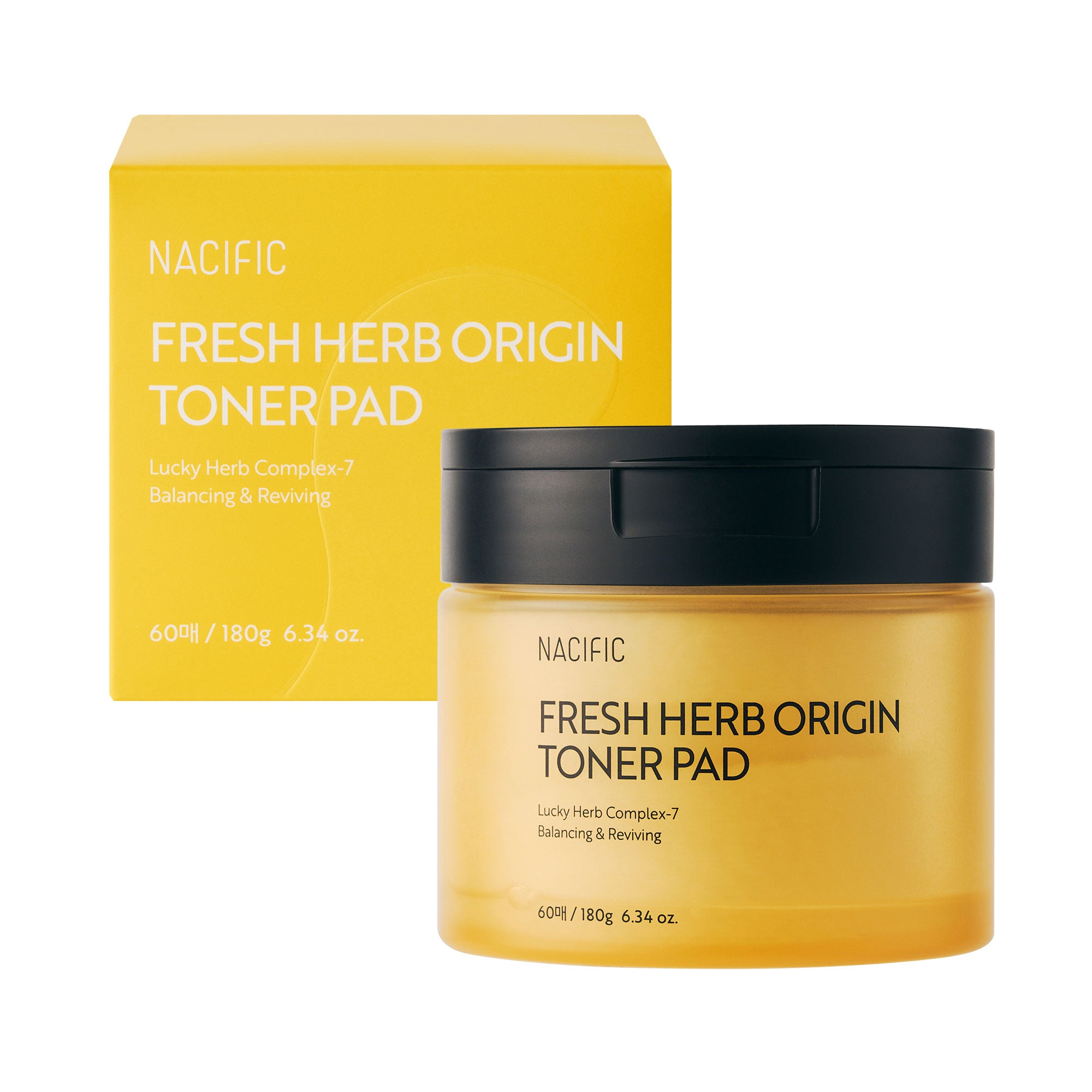 NACIFIC FRESH HERB ORIGIN TONER PAD Multifunktionale Gesichtswasserpads 180 ml (60 Stück)