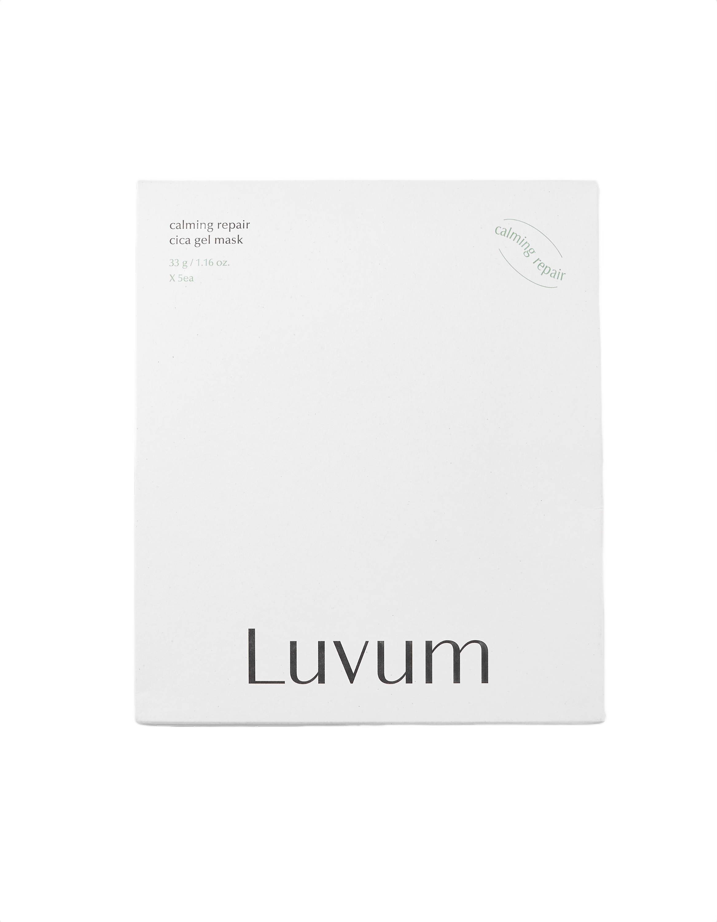 LUVUM CALMING REPAIR CICA Hydrogelová plátěná maska ​​s extraktem z mladé centella asiatica 5 ks.