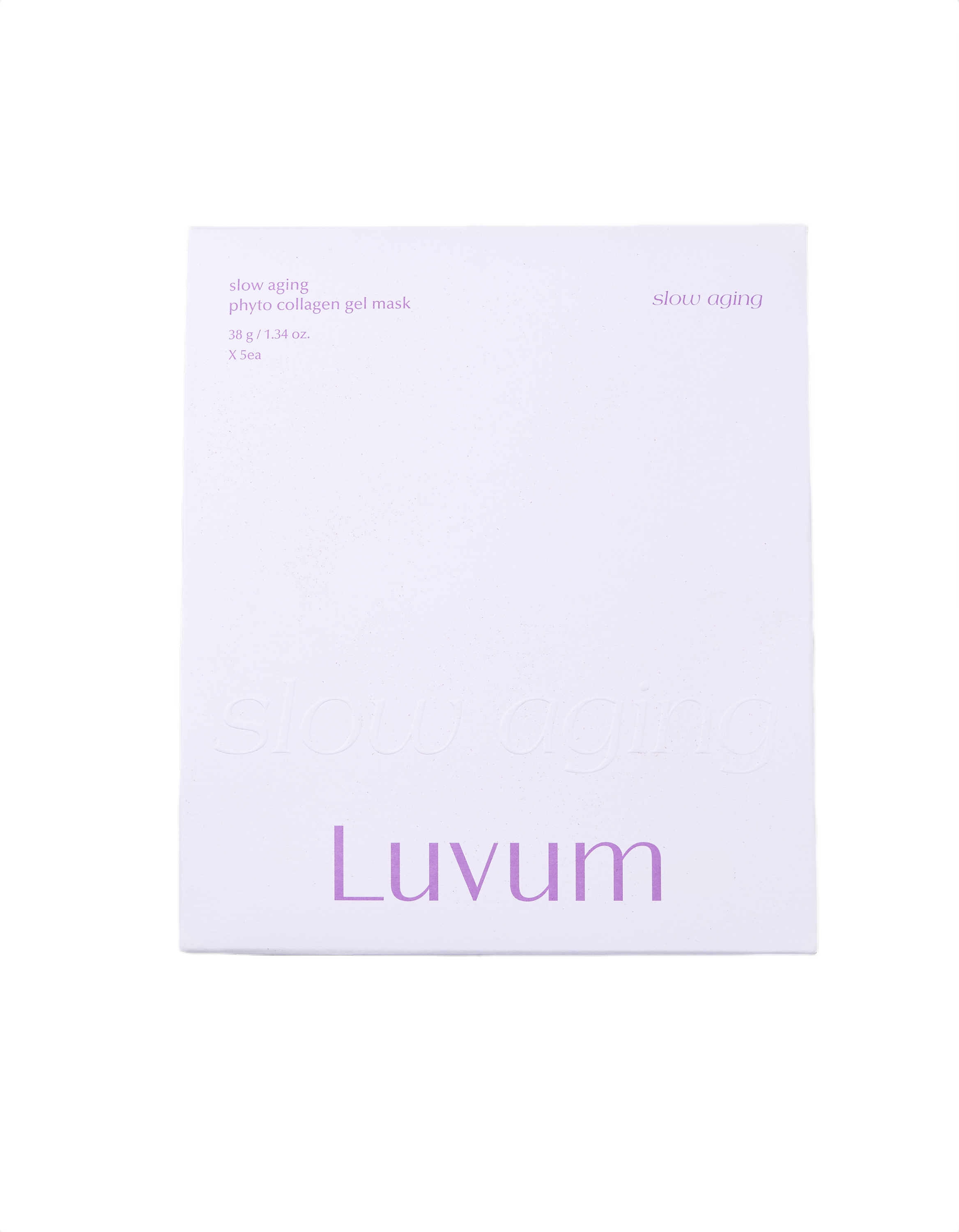 LUVUM SLOW AGEING FYTO COLLAGEN GEL MASK Hydrogelová maska ​​s rostlinným fytokolagenem a peptidy 5 ks.
