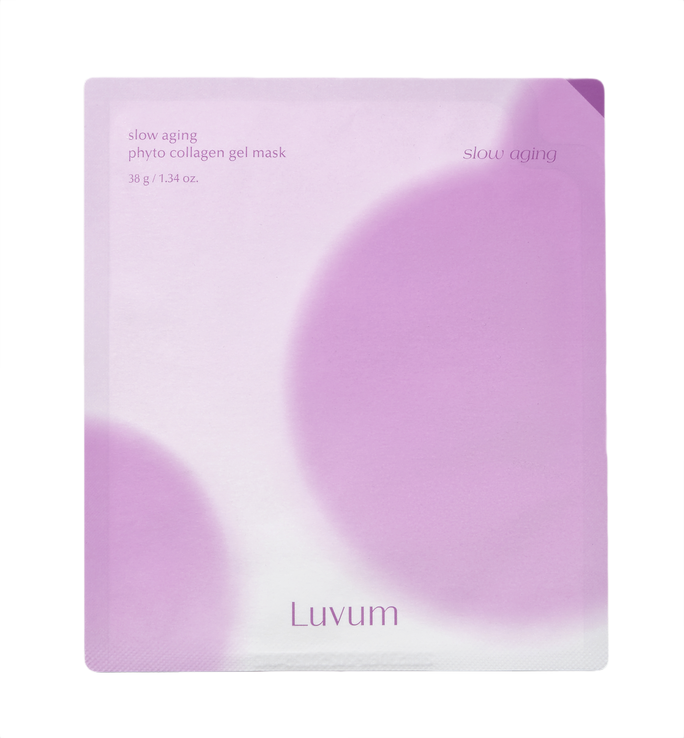 LUVUM SLOW AGEING FYTO COLLAGEN GEL MASK Hydrogelová maska s rostlinným fytokolagenem a peptidy 33 g