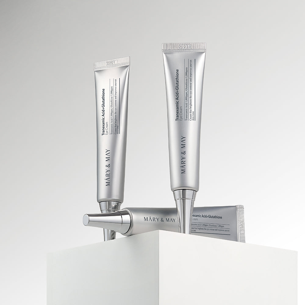 MARY & MAY TRANEXAMIC ACID+GLUTATHIONE Rozjaśniający krem pod oczy z kwasem traneksamowym 12 g #2
