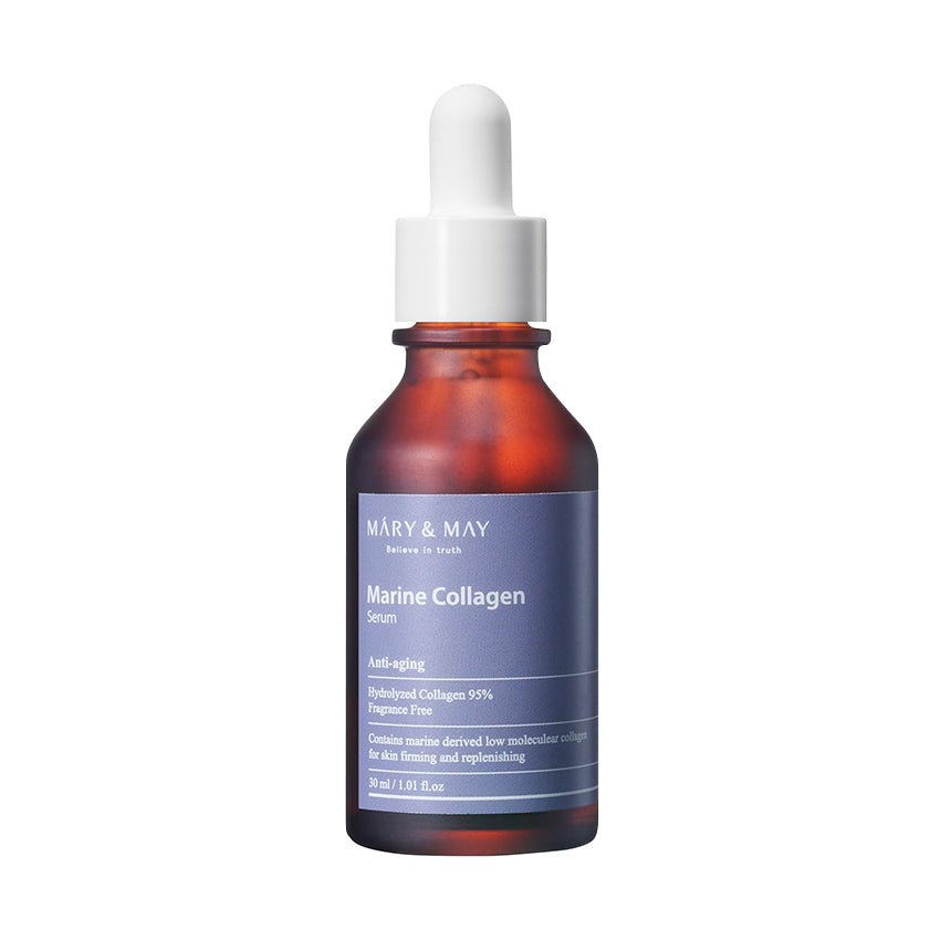MARY & MAY MARINE COLLAGEN Feuchtigkeitsspendendes und straffendes Gesichtsserum mit Kollagen 30 ml