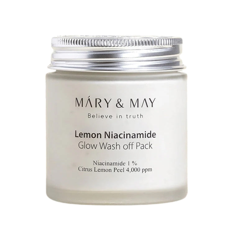 MARY & MAY LEMON NIACINAMIDE GLOW Rozjasňující maska s jílem 125 ml