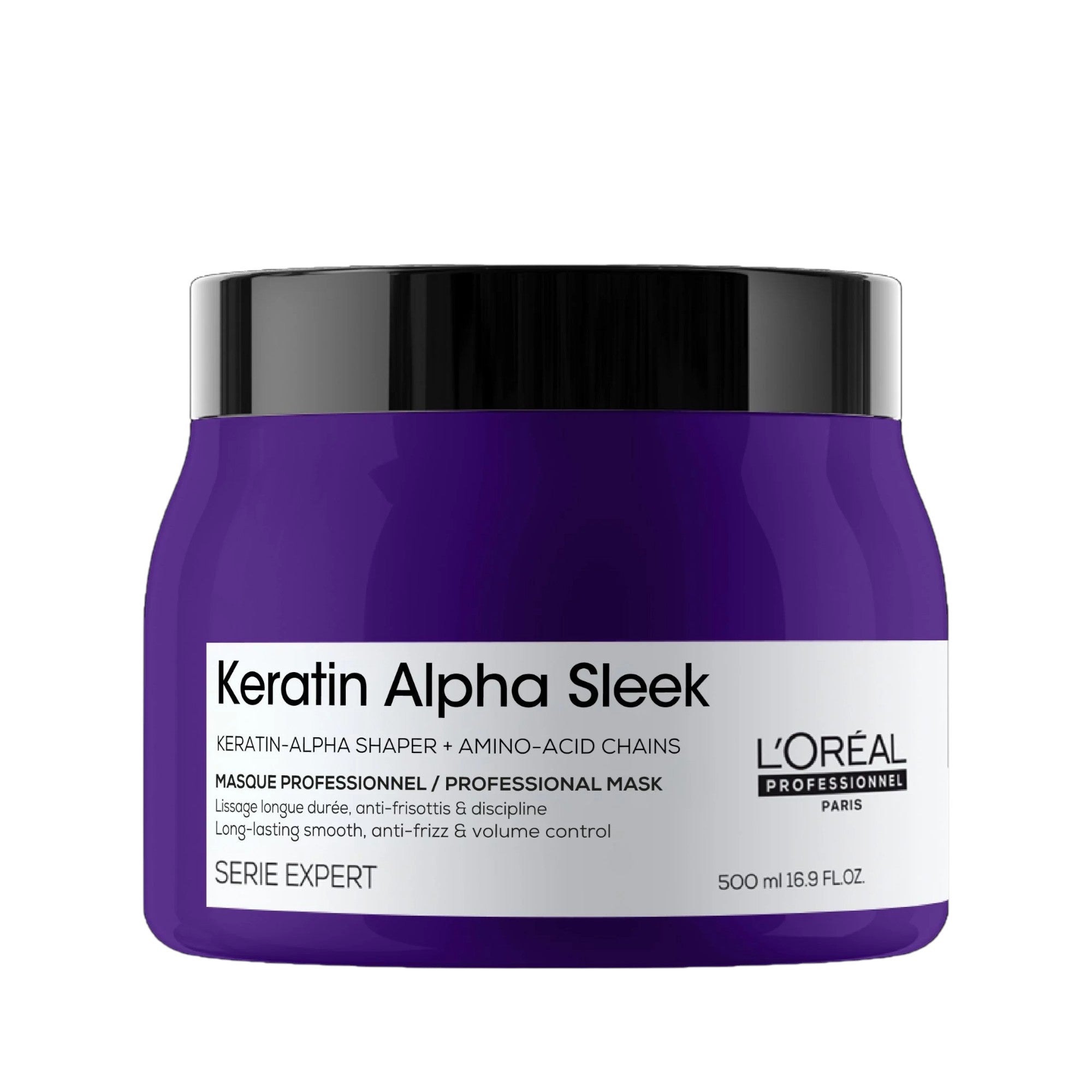 L'OREAL PROFESSIONNEL KERATIN ALPHA SLEEK maschera lisciante per capelli ribelli 500 ml
