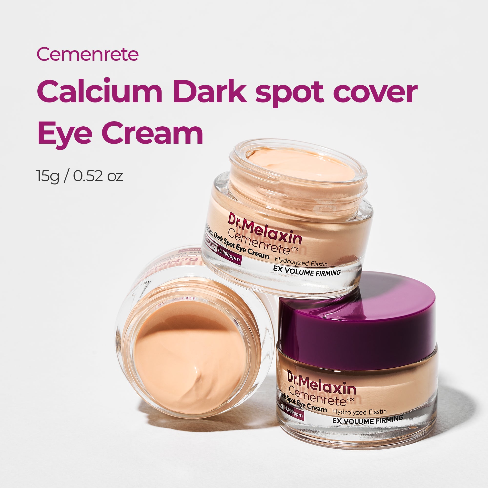 DR.MELAXIN CEMENRETE CALCIUM DARK SPOT EYE CREAM Crema contorno occhi illuminante e rassodante 15 g #4