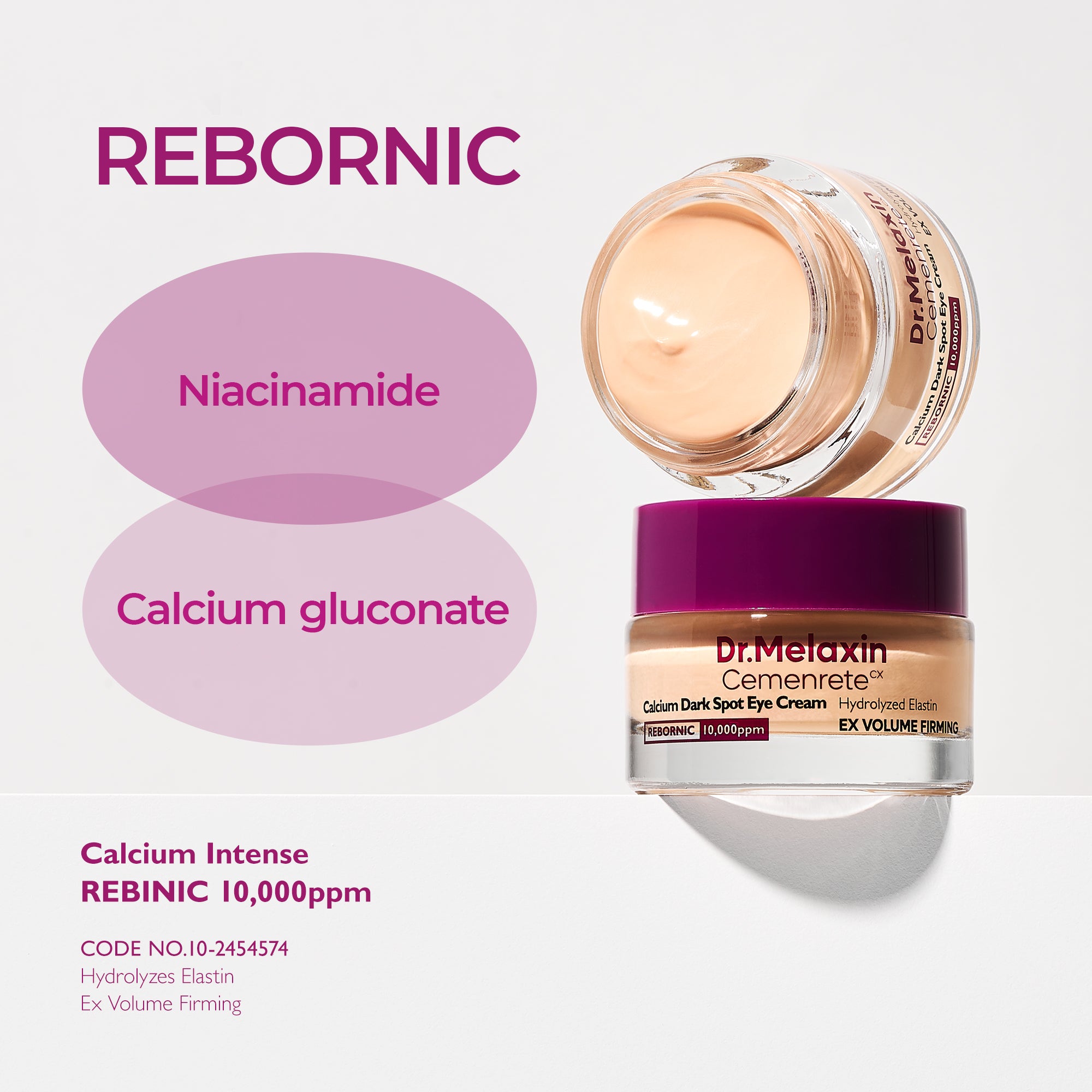 DR.MELAXIN CEMENRETE CALCIUM DARK SPOT EYE CREAM Crema contorno occhi illuminante e rassodante 15 g #6