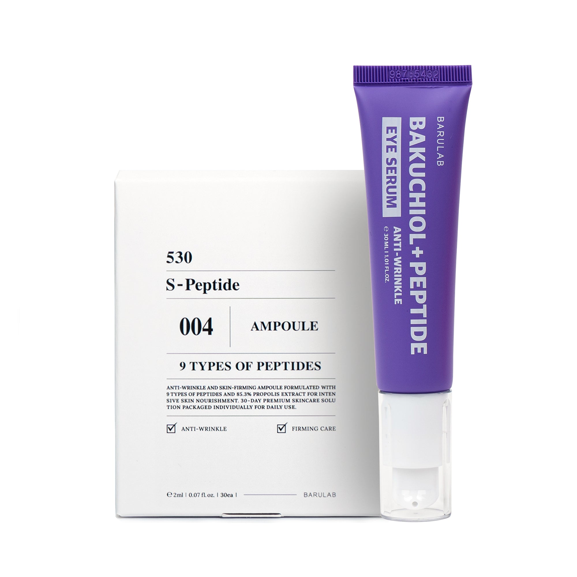 BARULAB Peptide Renewal Set – zpevňující a omlazující sada s peptidy a bakuchiolem