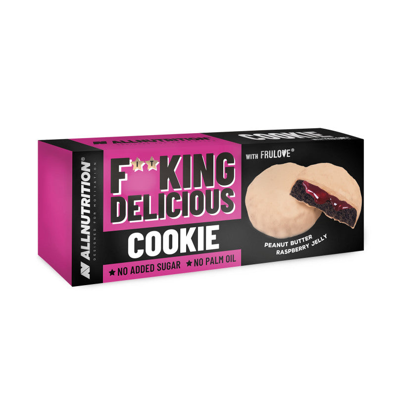 ALLNUTRITION FITKING DELICIOUS Ciasteczka - peanut butter & raspberry jelly 128 g