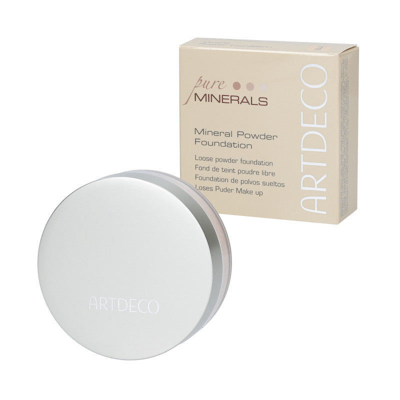 ARTDECO PURE MINERALS Podkład mineralny w pudrze 3 Soft Ivory 15 g