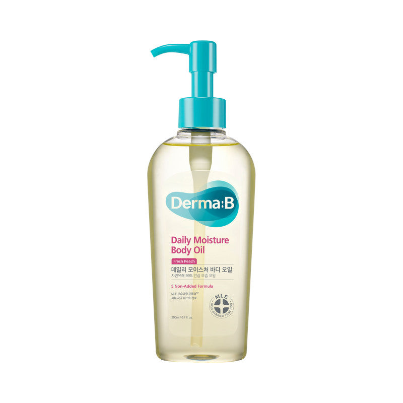 DERMA:B Olio corpo idratante con estratto di pesca 200 ml