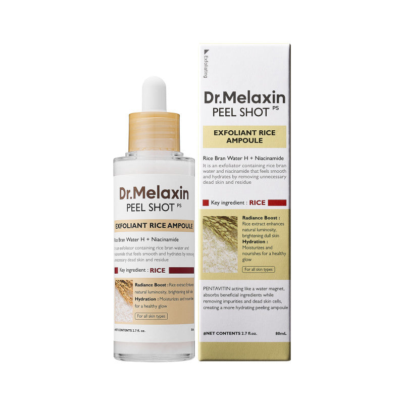 DR.MELAXIN PEEL SHOT LINE Fiala delicatamente esfoliante con estratto di riso bianco 80 ml