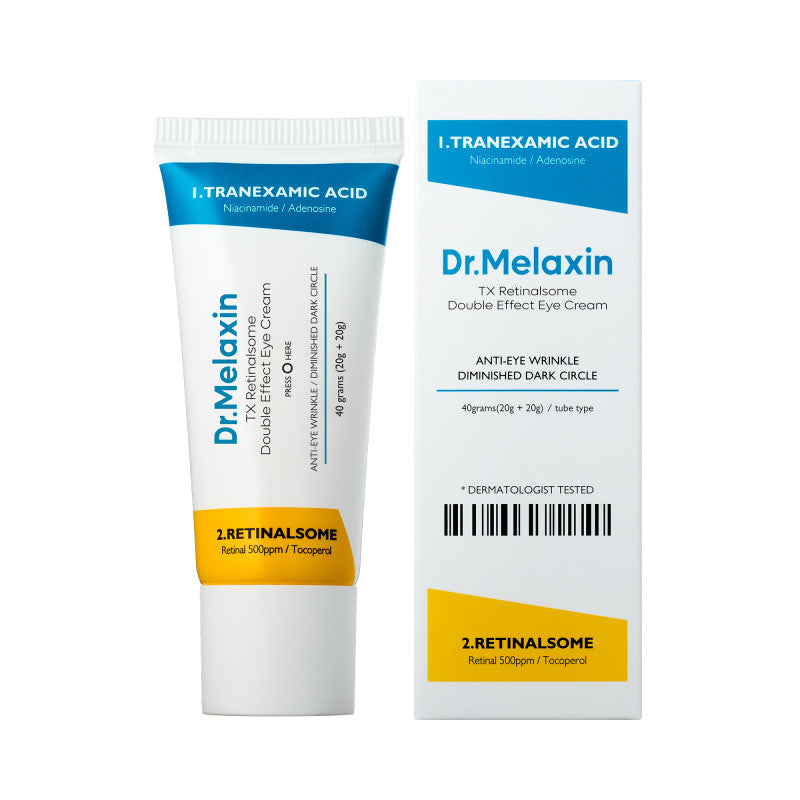 DR.MELAXIN TX-RETINALSOME DOUBLE EFFECT Anti-aging oční krém s kyselinou tranexamovou a retinalem 40 g