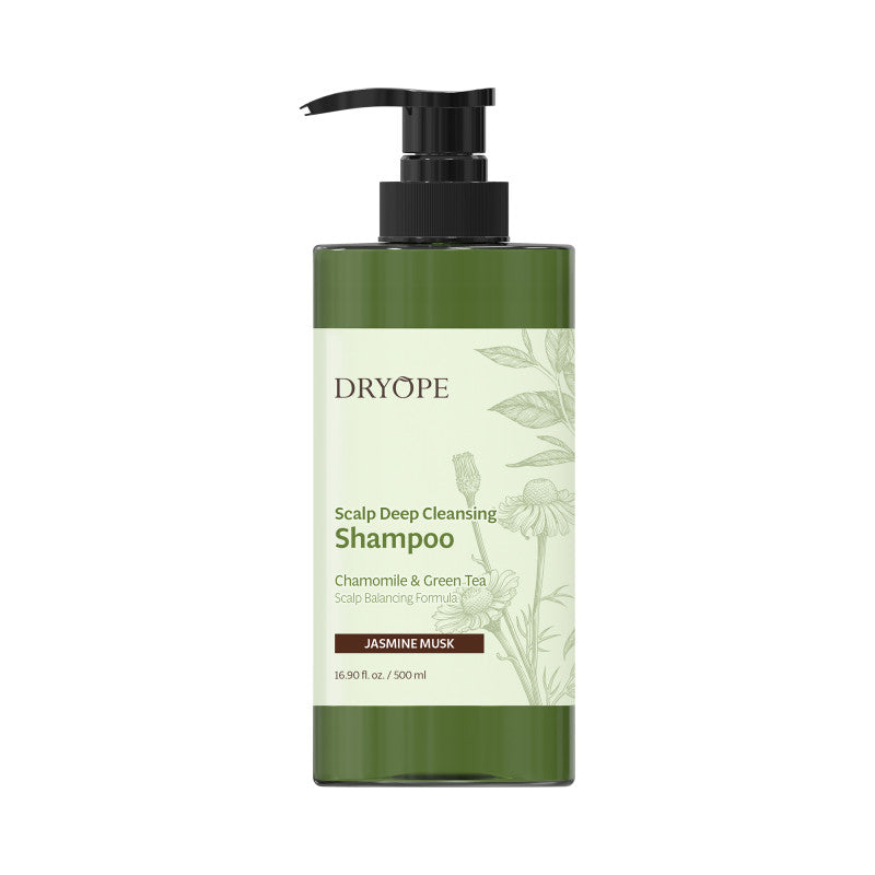 DRYOPE SCALP DEEP CLEANSING Veganes Haarshampoo mit dem Duft von Moschus und Jasmin 500 ml