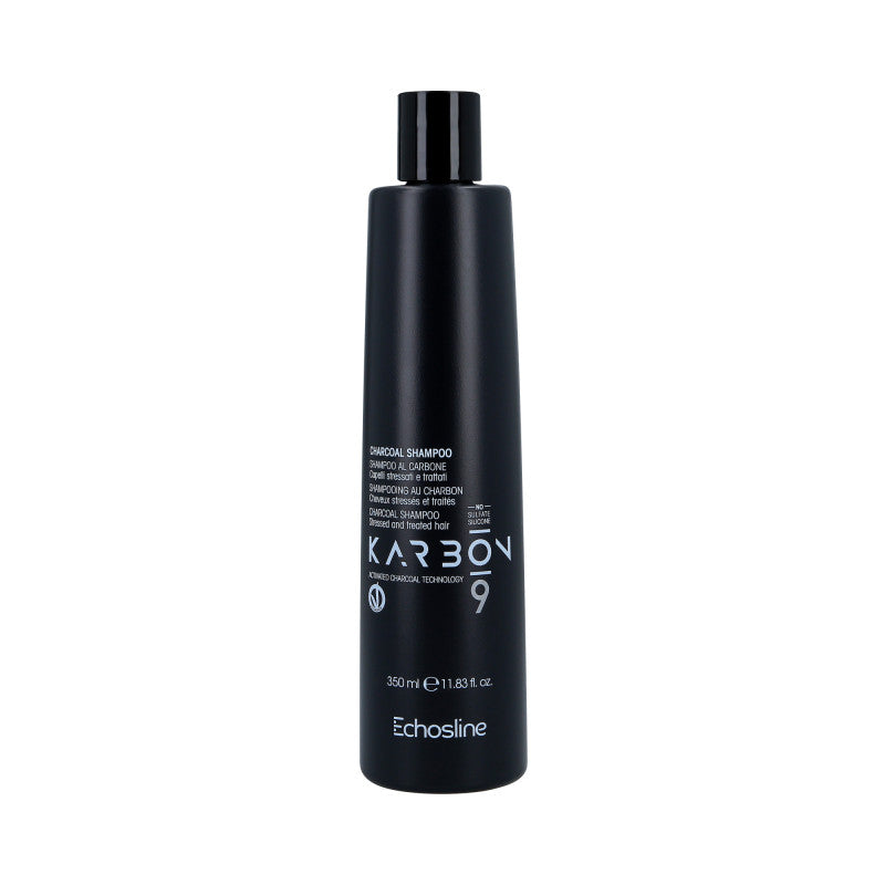 ECHOSLINE KARBON 9 CHARCOAL VEGAN ORGANIC Shampoing régénérant vegan cheveux abîmés 350ml