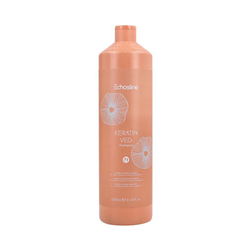 ECHOSLINE KERATIN VEG Veganes Aufbaushampoo mit Keratin 1000ml