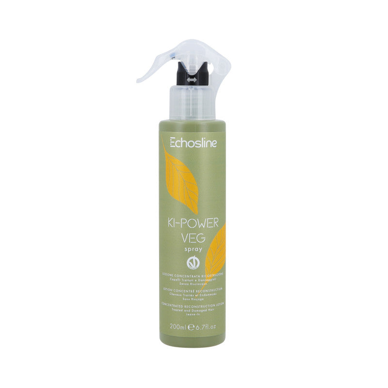 ECHOSLINE KI-POWER VEG SPRAY Skoncentrowany balsam do włosów zniszczonych bez spłukania 200 ml