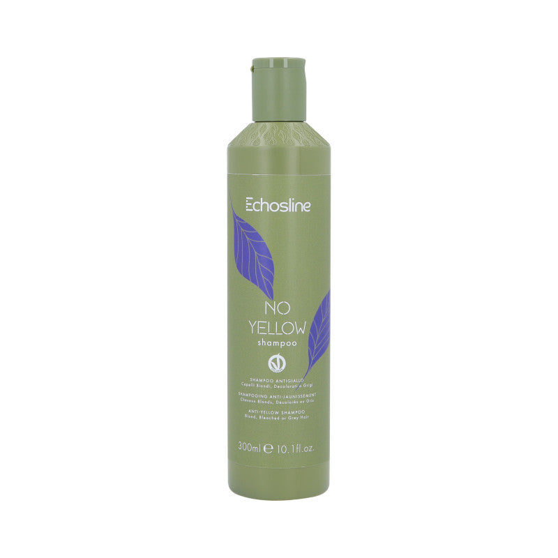 ECHOSLINE NO YELLOW VEGAN Fioletowy szampon do włosów blond i siwych 300 ml