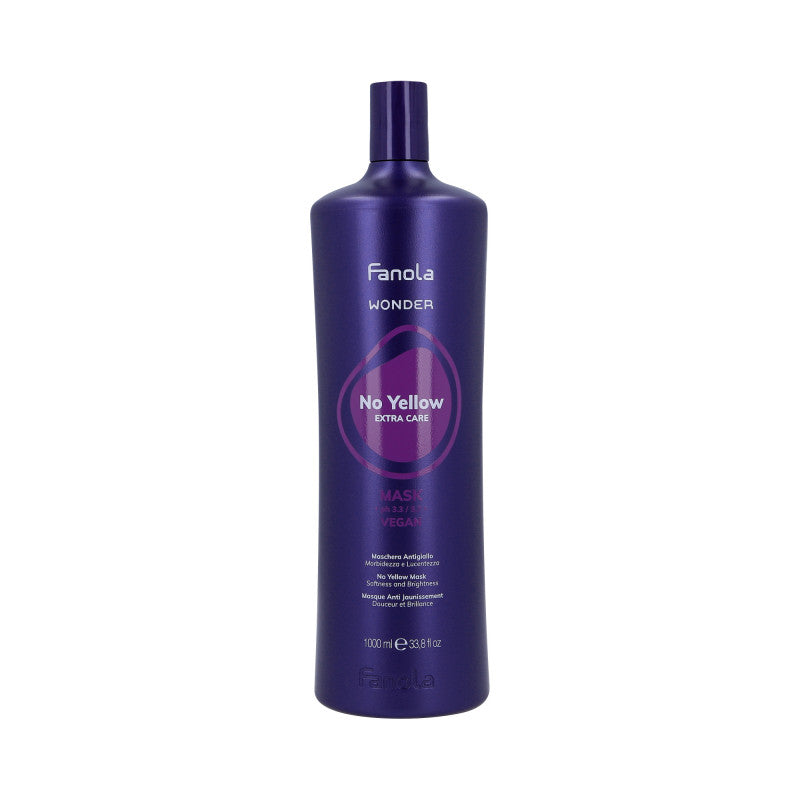 FANOLA WONDER NO YELLOW Farbneutralisierende Maske für blondes Haar 1000ml