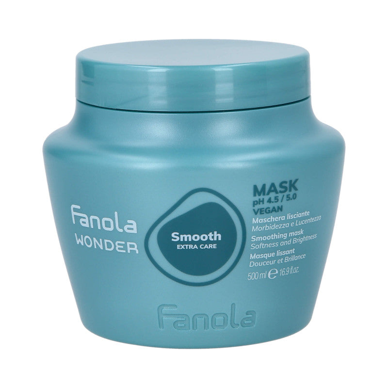 FANOLA WONDER SMOOTH EXTRA CARE Veganská vyhlazující maska pro krepaté vlasy 500 ml