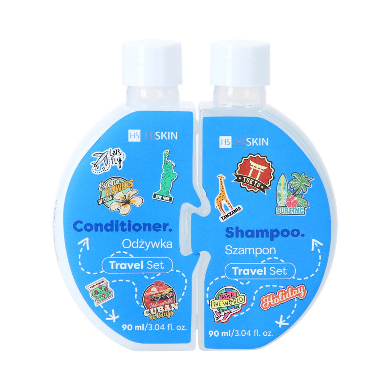 HISKIN PUZZLE HAIR Szampon do włosów + Odżywka do włosów 2 x 90 ml