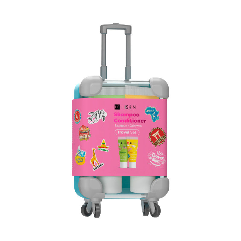 HISKIN TRAVEL SET Cestovní sada šampon na vlasy 30ml + kondicionér na vlasy 30ml