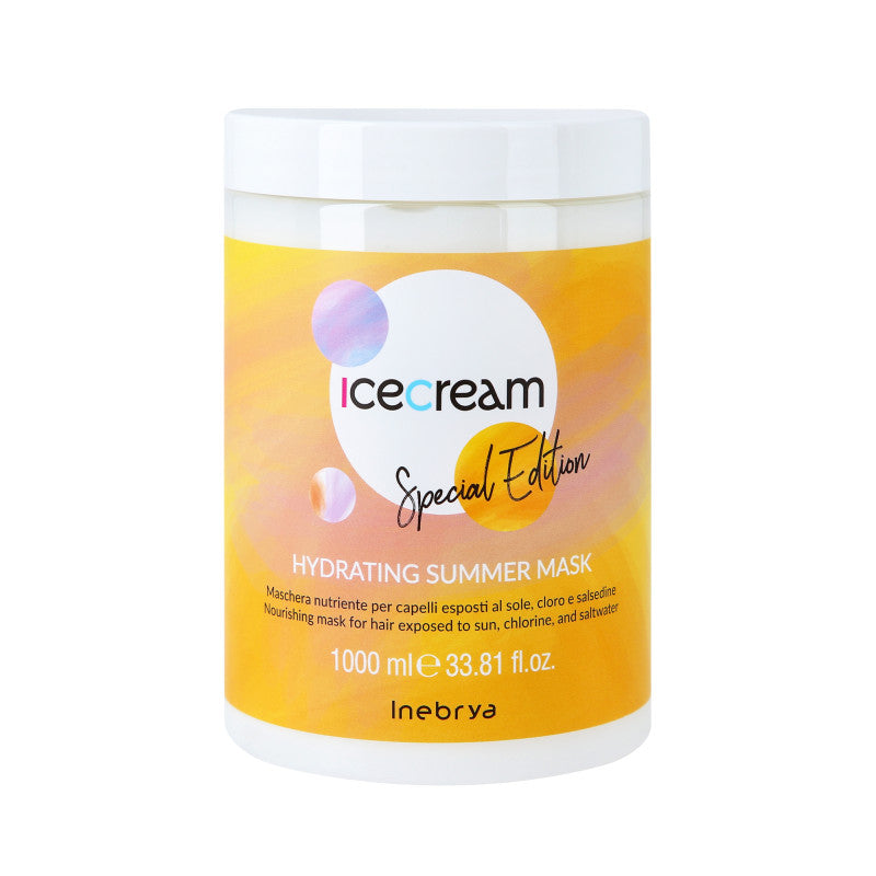 INEBRYA ICE CREAN SCALP HYDRATING SUMMER Masque capillaire hydratant 1000ml