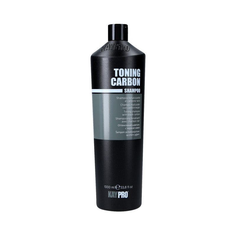 KAYPRO TONING CARBON Shampoo für blondes Haar, das gelbe Reflexe neutralisiert, 1000 ml