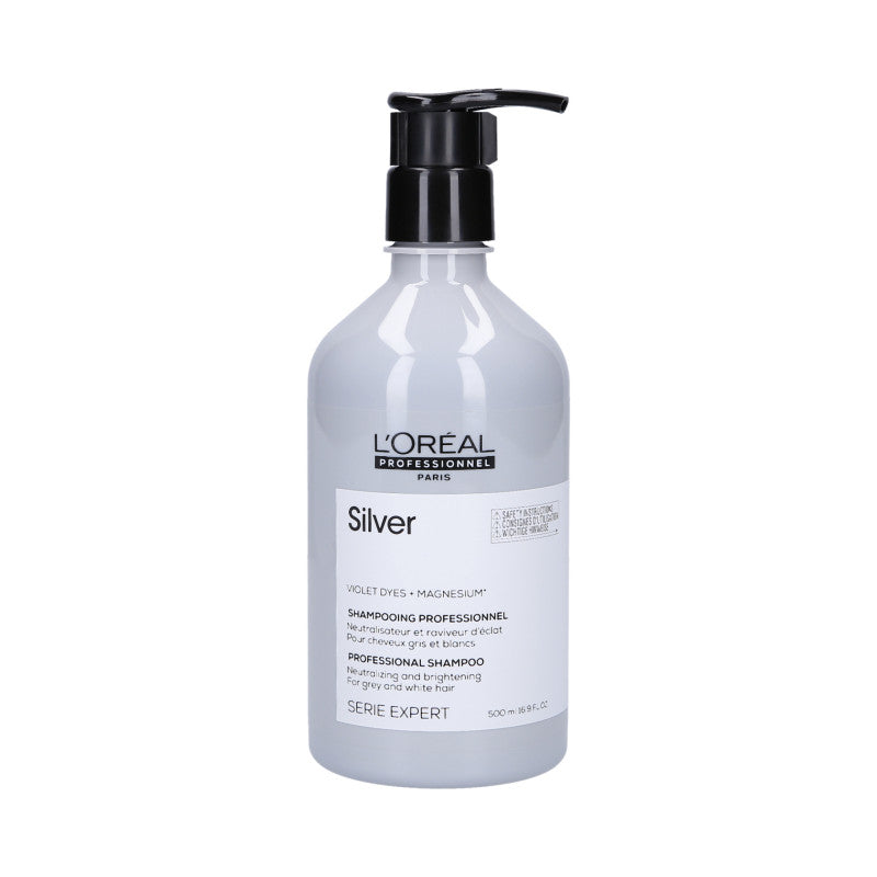 L'OREAL PROFESSIONNEL MAGNESIUM SILVER Zesvětlující šampon pro šedivé vlasy 500 ml