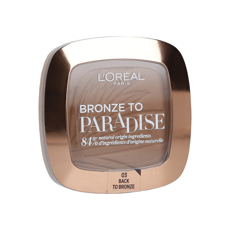 L’OREAL PARIS Bronze To Paradise Bronzer viso opaco 03 Back To Bronze 9g