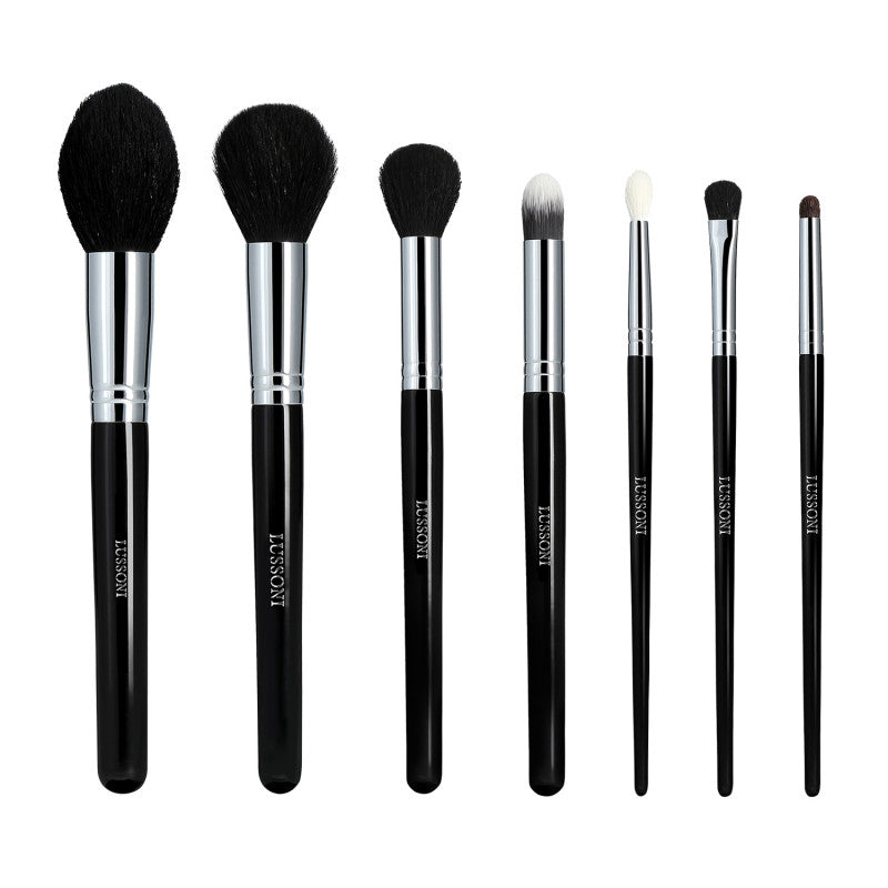 LUSSONI Beauty Queen - 7 Pezzi Set Pennelli Makeup Professionale