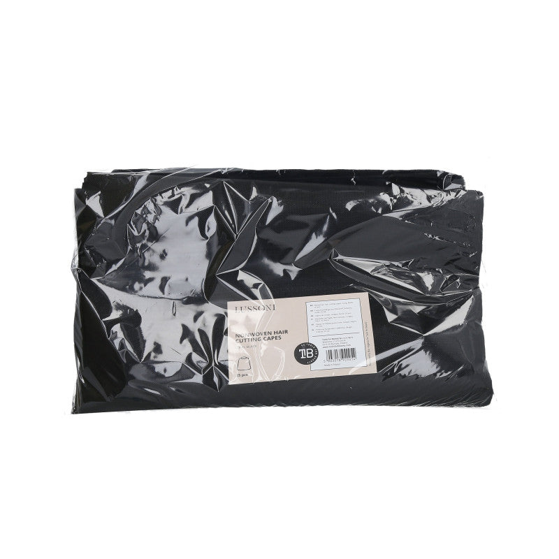 LUSSONI Mantelle Da Taglio Non tessute, Lunghe, Nero, 25 Pezzi