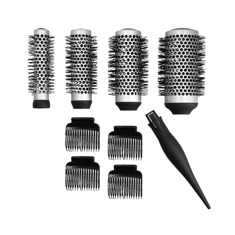 LUSSONI Set de 4 brosse de styling interchangéable + 4 clips