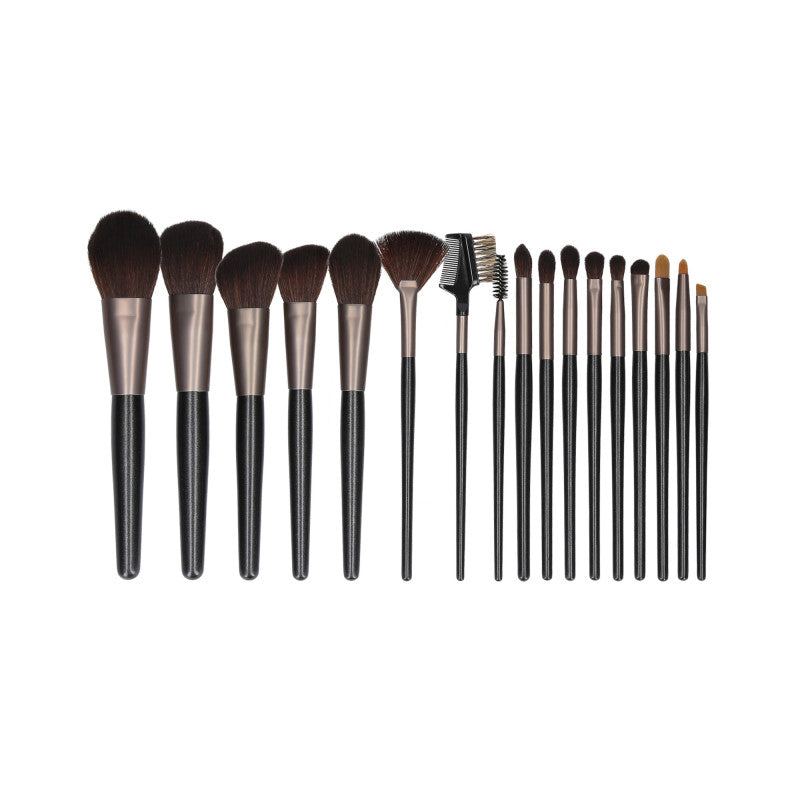 MIMO 18 stck Makeup Pinsel-Set, Schwarz