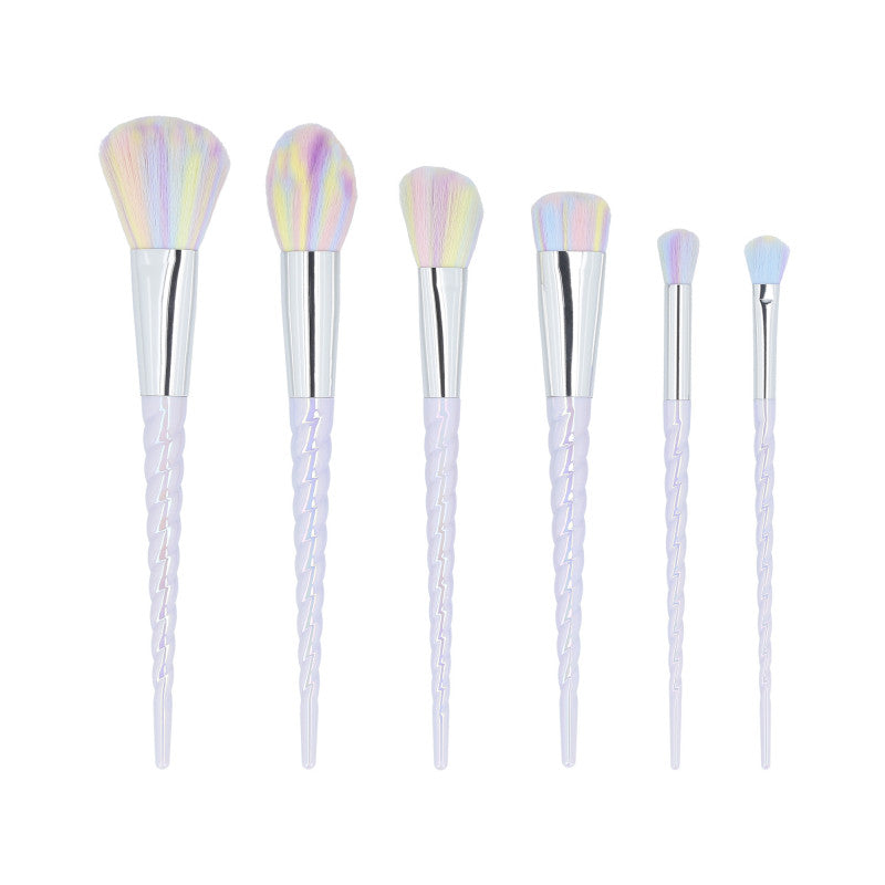 MIMO 6-teiliges Einhorn Make-up Pinsel Set, Pastellfarbe #2