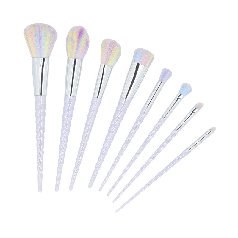 MIMO 8-teiliges Einhorn Make-up Pinsel Set, Pastelltefarbe #2