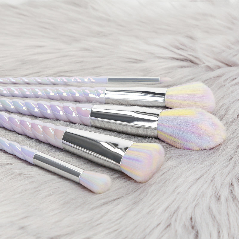 MIMO 8-teiliges Einhorn Make-up Pinsel Set, Pastelltefarbe #4