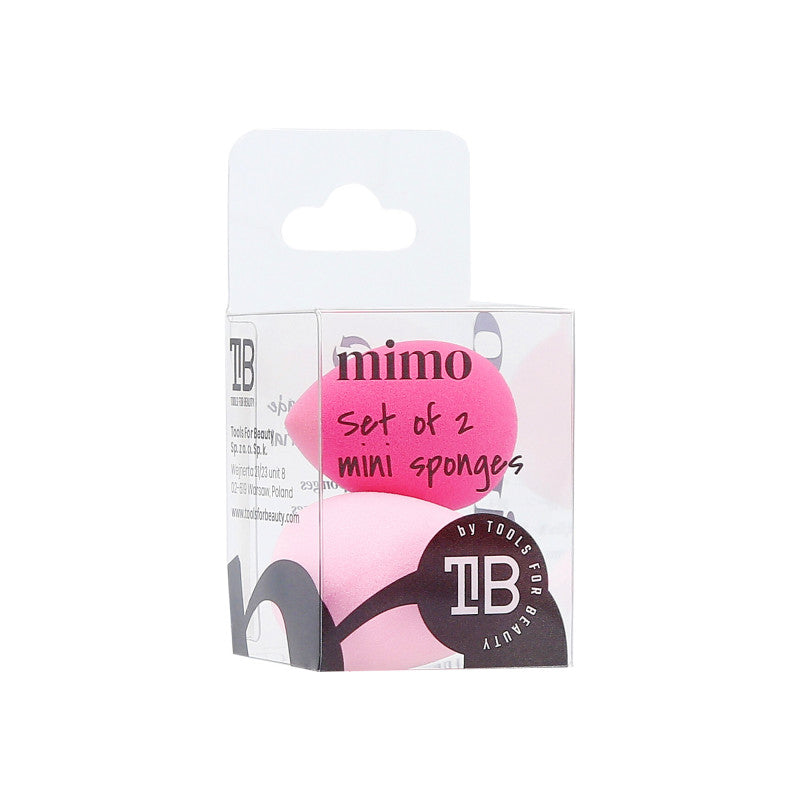 MIMO 2 Teilig Mini Makeup Schwamm Set, Rosa