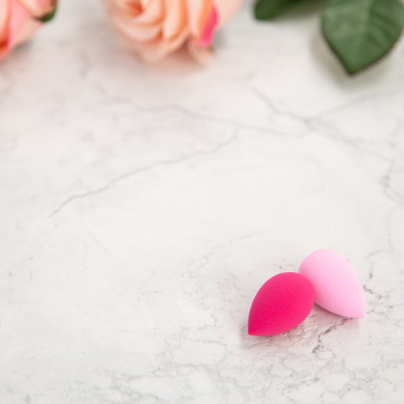 MIMO 2 Teilig Mini Makeup Schwamm Set, Rosa #3