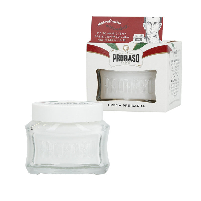 PRORASO WHITE Zklidňující krém před holením 100 ml