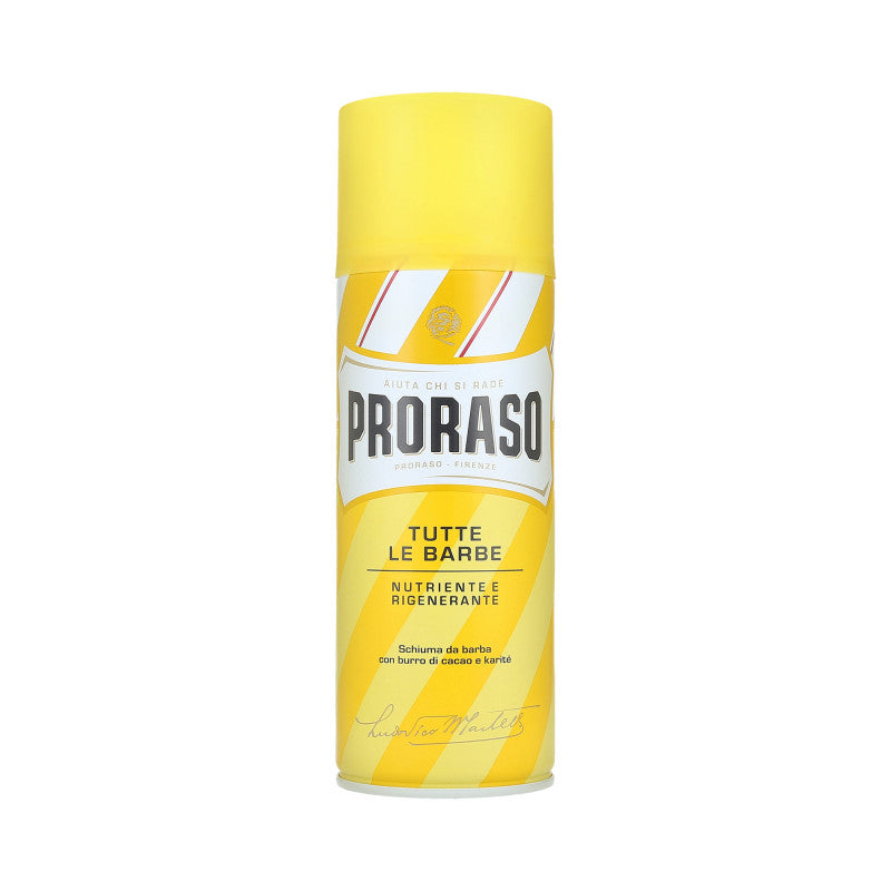 Proraso Yellow schiuma per tutti i tipi di barba 400 ml 