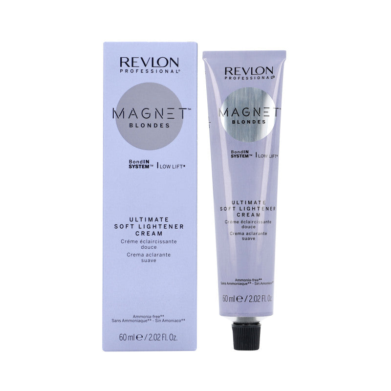 REVLON PROFESSIONAL MAGNET BLONDES Preparat skutecznie odbarwia (rozjaśnia) włosy, usuwając z nich ciemny pigment 60 ml
