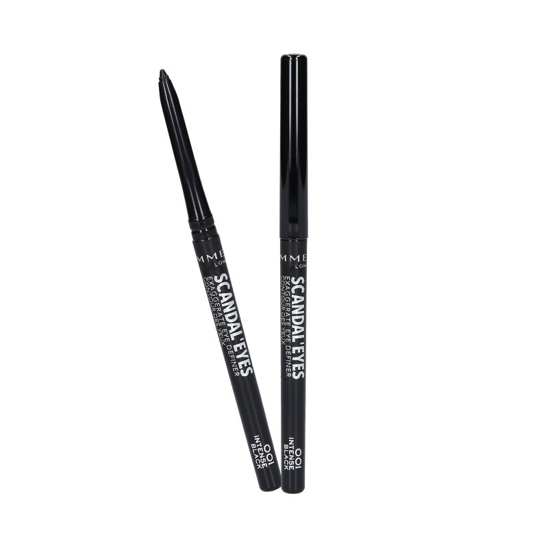 RIMMEL SCANDAL’EYES EXAGGERATE Kredka do oczu 001 Intense Black