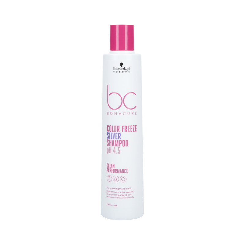 SCHWARZKOPF PROFESSIONAL BC COLOR FREEZE Silber Shampoo für coloriertes und graues Haar 250ml