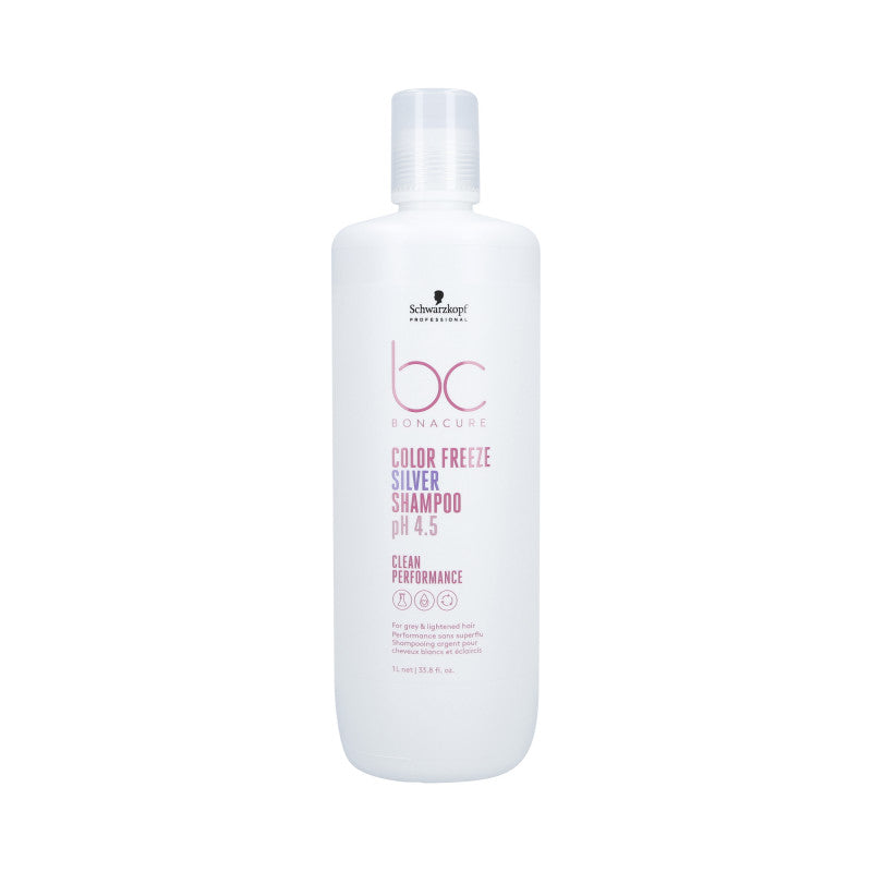 SCHWARZKOPF PROFESSIONAL BC COLOR FREEZE SILVER Shampoo für graues und blondes Haar 1000ml
